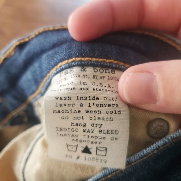 Rag&bone skinny jeans in Kensington wash sz25 - Picture 7 of 7